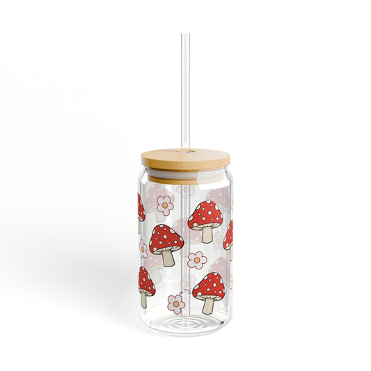 Cute Mushroom Daisy Sipper