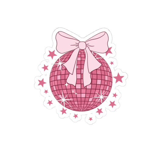Pink Disco Ball Sticker
